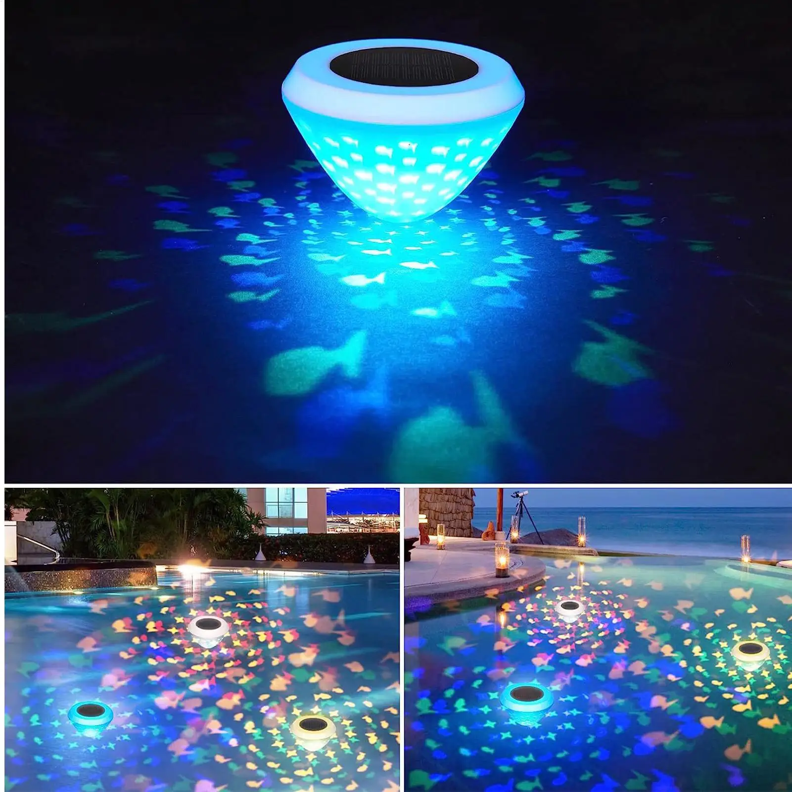 Schwimmende Lichter, wasserdic – Pool Light Solar Rechargeable Bewertung und Preis