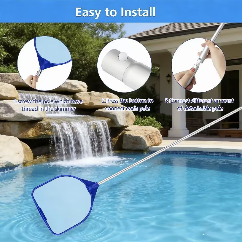 Tragbares Handreinigungswerkze – Pool Skimmer Net Bewertung und Preis