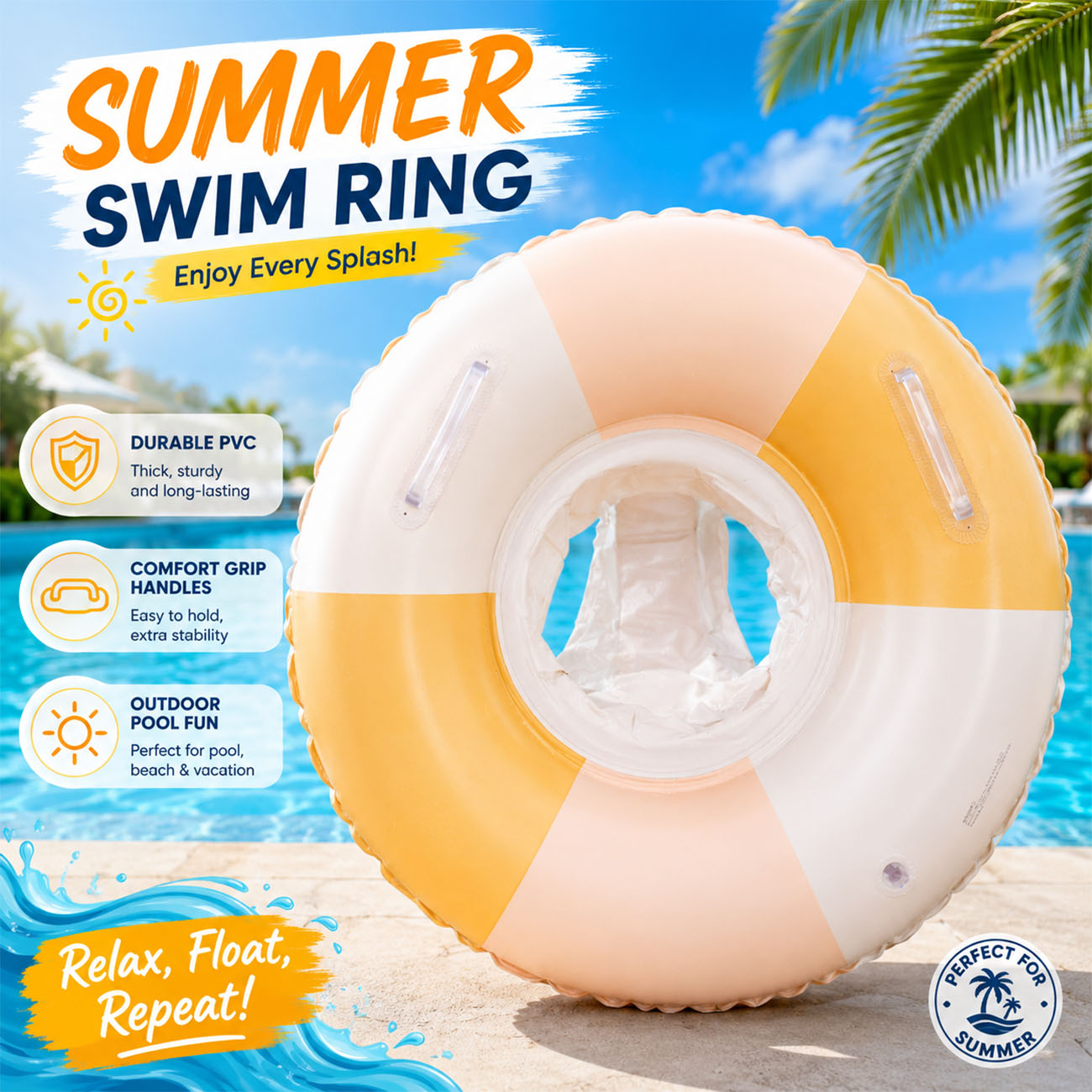 1 Stück Aufblasbarer Schwimmri – Pool Float Ring Inflatable Bewertung und Preis