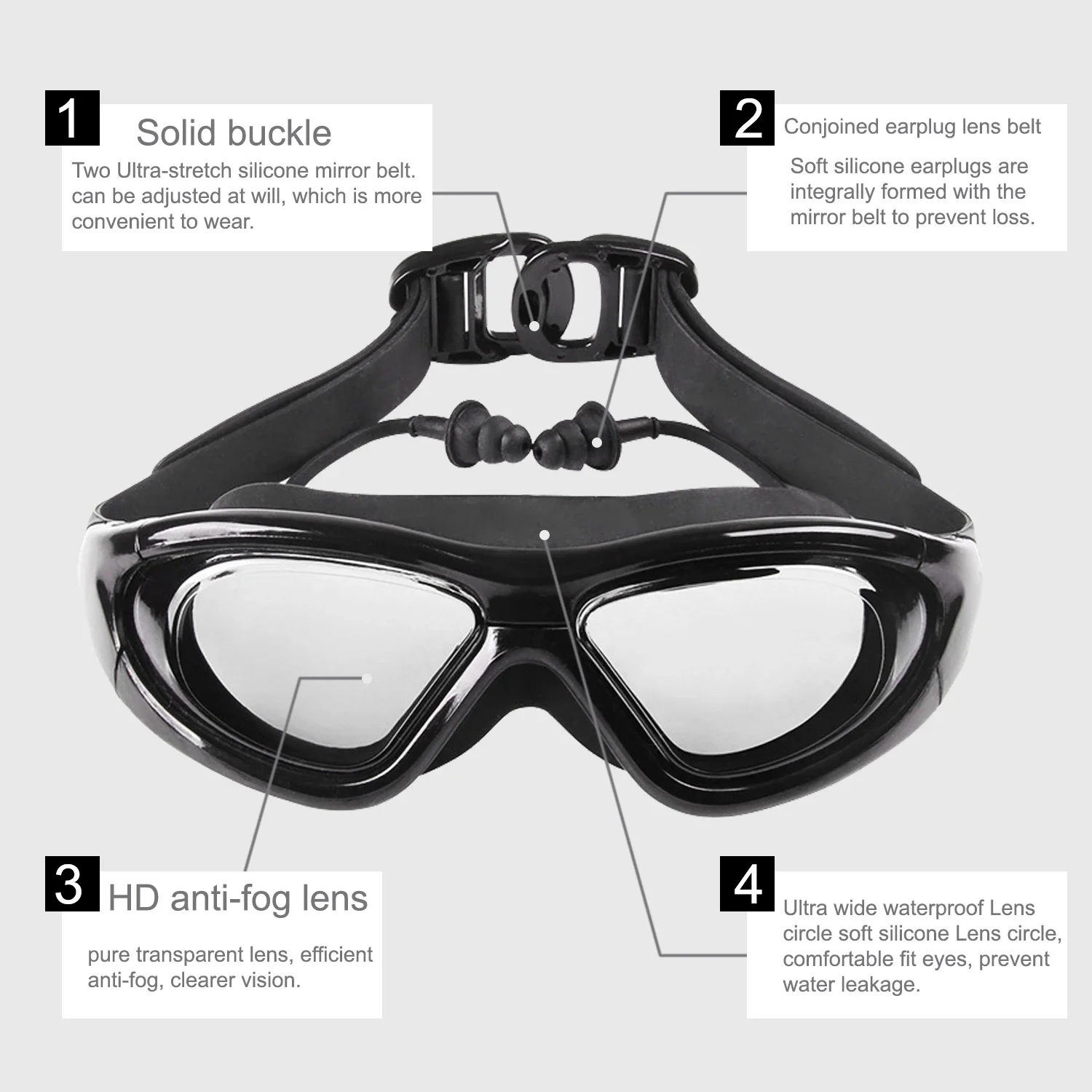 Myopie Schwimm brille mit Anti – Swim Goggles Anti Fog Uv Bewertung und Preis