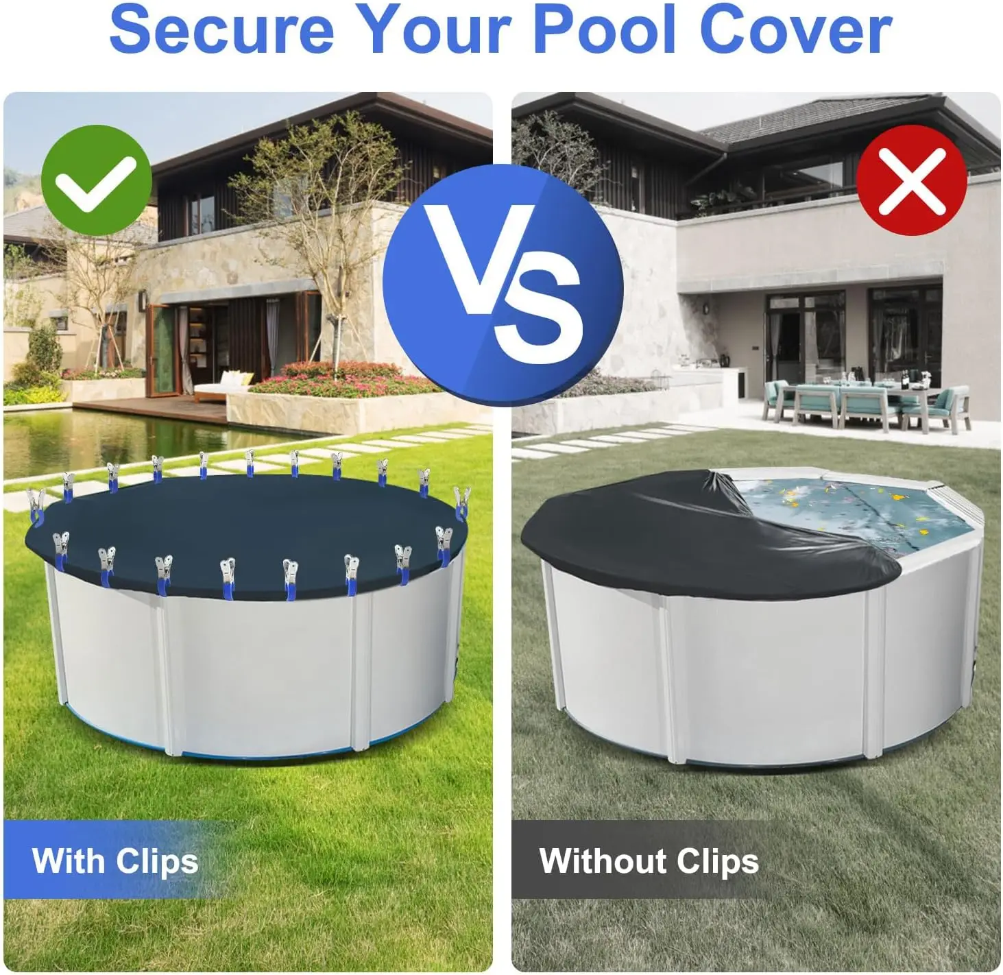 6/12Pcs Pool Abdeckung Clips E – Pool Ladder Above Ground Bewertung und Preis