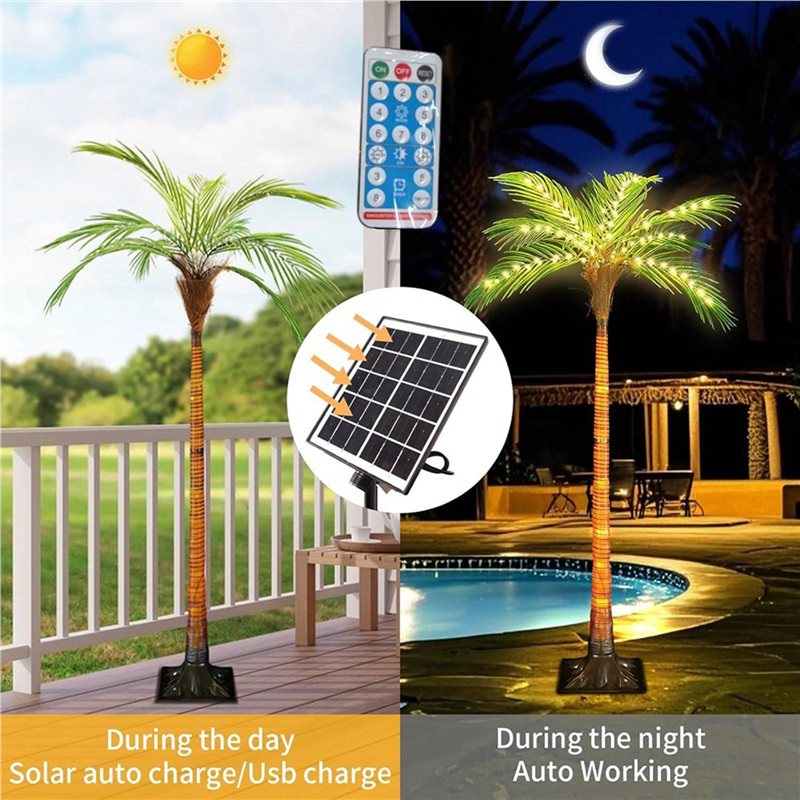 ABRW-Solar-Palmenlichter mit l – Pool Light Solar Rechargeable Bewertung und Preis