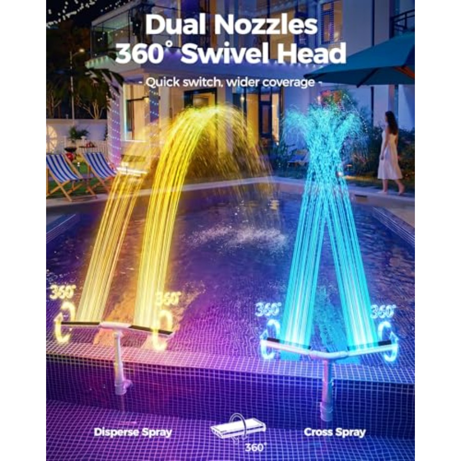 Solar-Poolbrunnen für eingelas – Pool Light Solar Rechargeable Bewertung und Preis