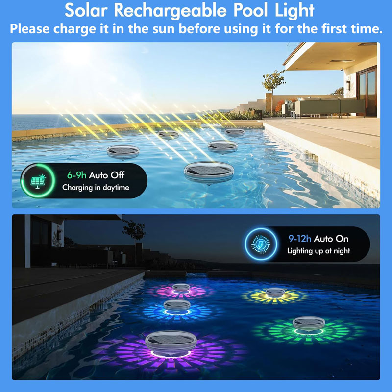 Poolleuchten, wiederaufladbar, – Pool Light Solar Rechargeable Bewertung und Preis