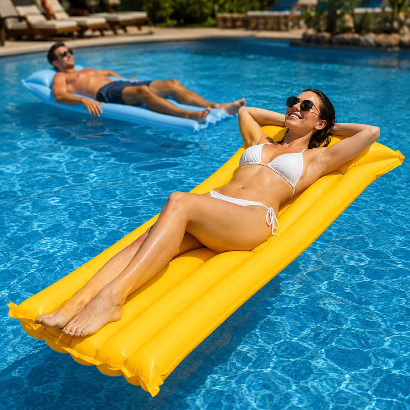 1 Stück aufblasbare Schwimmlie – Pool Lounger Inflatable Bewertung und Preis